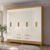 Guarda-Roupa Florida 8 Portas 4 Gavetas Moval