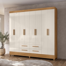 Guarda-Roupa Florida 8 Portas 4 Gavetas Moval