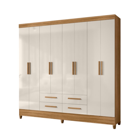 Guarda-Roupa Florida 8 Portas 4 Gavetas Moval