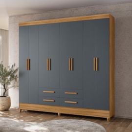 Guarda-Roupa Florida 8 Portas 4 Gavetas Moval