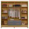 Guarda-Roupa Florida 8 Portas 4 Gavetas Moval