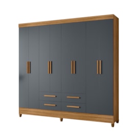 Guarda-Roupa Florida 8 Portas 4 Gavetas Moval