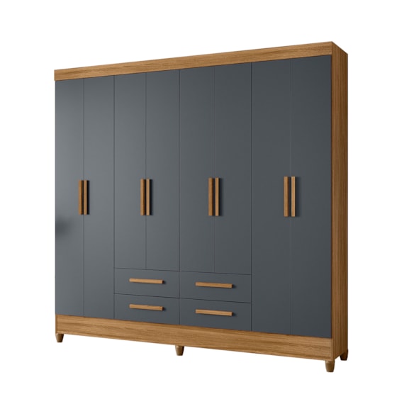 Guarda-Roupa Florida 8 Portas 4 Gavetas Moval