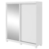 Guarda Roupa Lopas 2P e Espelho Zeine Branco