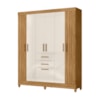 Guarda-Roupa Malta 6 Portas 2 Gavetas Moval