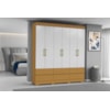Guarda Roupa Marrocos 6P 6G Cinamomo/Off White