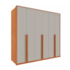 Guarda Roupa Master 6P Cinamomo/Off White