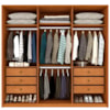Guarda Roupa Master 6P Cinamomo/Off White