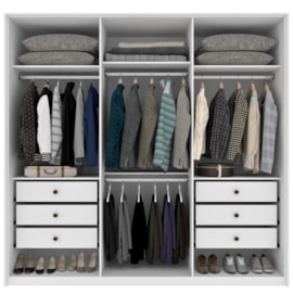 Guarda Roupa Master 6P Neve