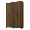 Guarda Roupa Milao 0112 4 Portas Imbuia Benetil