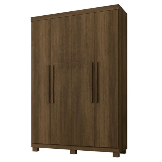 Guarda Roupa Milao 0112 4 Portas Imbuia Benetil
