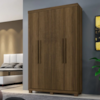 Guarda Roupa Milao 0112 4 Portas Imbuia Benetil