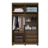 Guarda Roupa Milao 0112 4 Portas Imbuia Benetil
