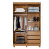 Guarda Roupa Milao 4 Portas Cinamomo/Off White