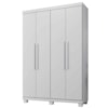 Guarda Roupa Milão Solteiro Closet Branco