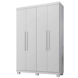 Guarda Roupa Milão Solteiro Closet Branco 