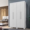 Guarda Roupa Milão Solteiro Closet Branco