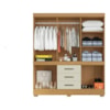 Guarda Roupa Modelo Mônaco 10 Portas 3 Gavetas Cinamomo/Areia