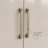 Guarda Roupa Modelo Mônaco 10 Portas 3 Gavetas Cinamomo/Areia