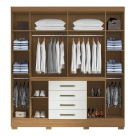 GUARDA ROUPA NAPOLE 5149 8P 4G ATACAMA/OFF WHITE (910)