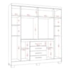 Guarda Roupa Napole 8P 4G Atacama/Off White