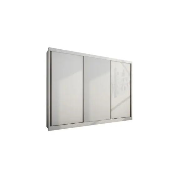 Guarda Roupa Novo Horizonte Casal 3P 8G C/Espelho Neve