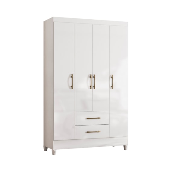  Guarda-Roupa Paraty Branco Moval