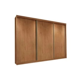 Guarda-Roupa Sollo Plus 3P 8G Cumaru com Pés Novo Horizonte