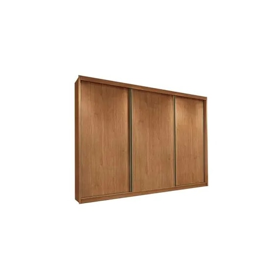 Guarda-Roupa Sollo Plus 3P 8G Cumaru com Pés Novo Horizonte