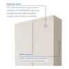 Guarda Roupa Solteiro Kiara Minastex 2 Portas e 2 Gavetas