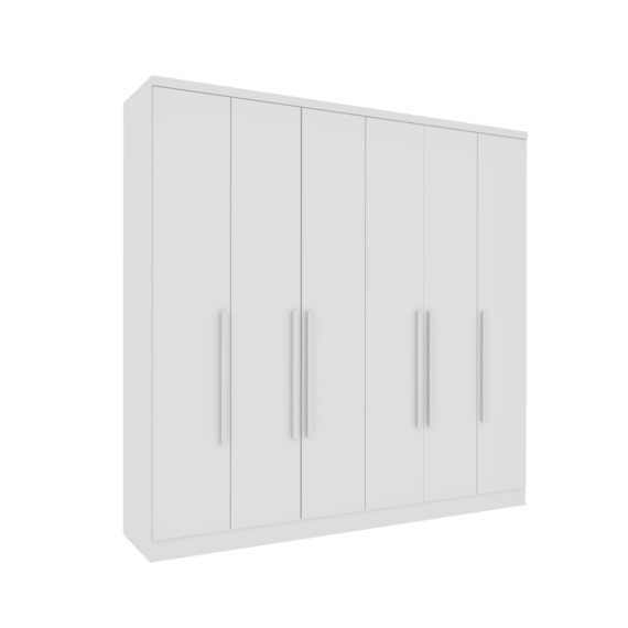 Guarda Roupa Veneza Casal 6P 4G Neve Tcil Moveis