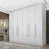 Guarda Roupa Veneza Casal 6P 4G Neve Tcil Moveis