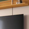 Home Theater Suspenso Galax Off White/Cinamomo Hb Moveis