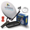 kit antena parabolica e receptor digital vivensis vx10