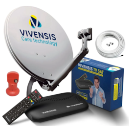 kit antena parabolica e receptor digital vivensis vx10