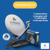 kit antena parabolica e receptor digital vivensis vx10