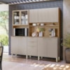 Kit Cozinha Amora 10 Portas 2G Amêndola/Nude PR Demóbile