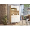 Kit Cozinha Magazin 90 5P 1G Freijó/Off White Cristal Nicioli