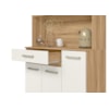 Kit Cozinha Magazin 90 5P 1G Freijó/Off White Cristal Nicioli