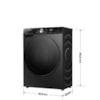 Lava e Seca Hisense 3S 12Kg 127 V Preta