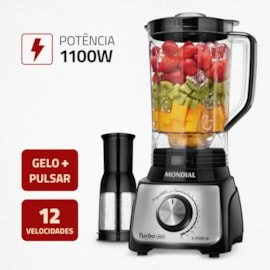 Liquidificador 12 Velocidades L-1100 BI Mondial