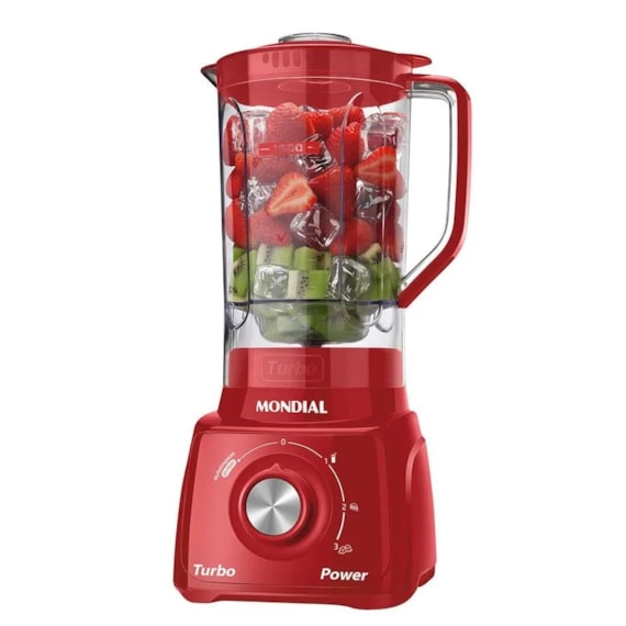 Liquidificador Mondial Turbo Power 2,2L Vermelho 127V
