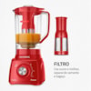 Liquidificador Mondial Turbo Power 2,2L Vermelho 127V