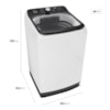 Máquina de Lavar 15kg Midea Wave Agitator Branca