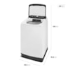 Máquina de Lavar 15kg Midea Wave Agitator Branca