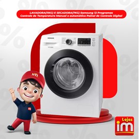 Máquina De Lavar e Secar Automática 11kg Wd11m4473pw Samsung
