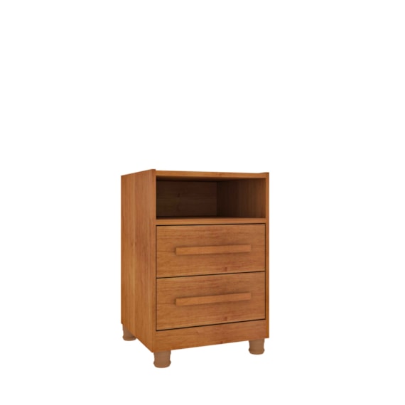 Mesa De Cabeceira 2 Gavetas Barcelona Cinamomo Tcil 