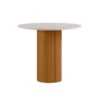 Mesa de Jantar Redonda Serena Ype Damasc/Off White New Ceval