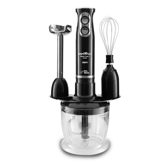 Mixer Britânia Turbo 3 em 1 127V Preto