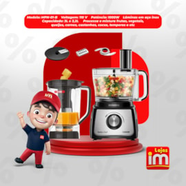 Multiprocessador Turbo 5 em 1 Chef MPN-01-B Mondial 